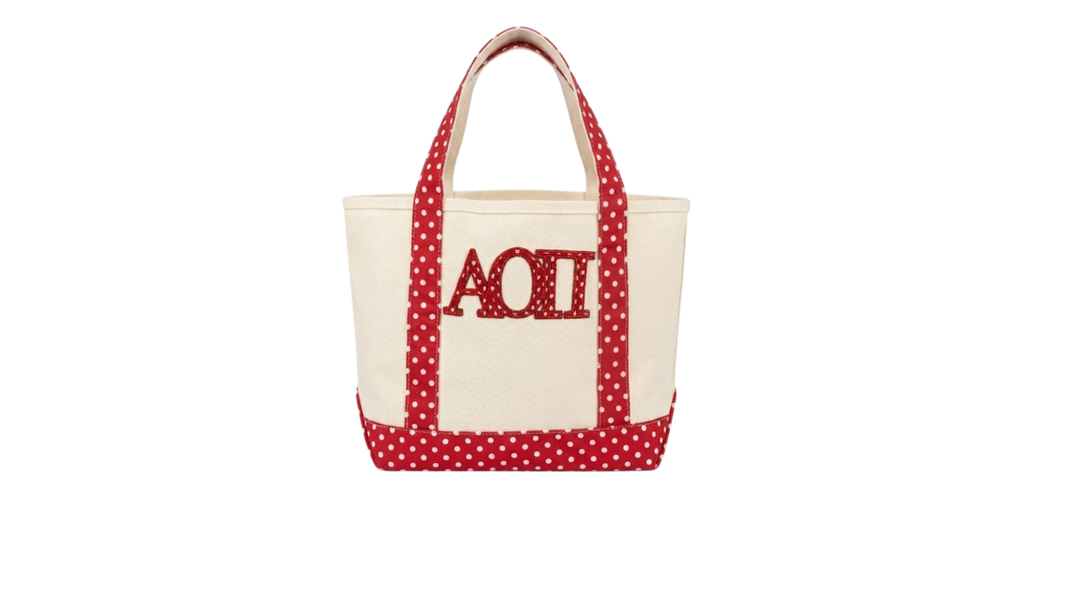 B-Unlimited Greek - Dots for Days Tote Alpha O
