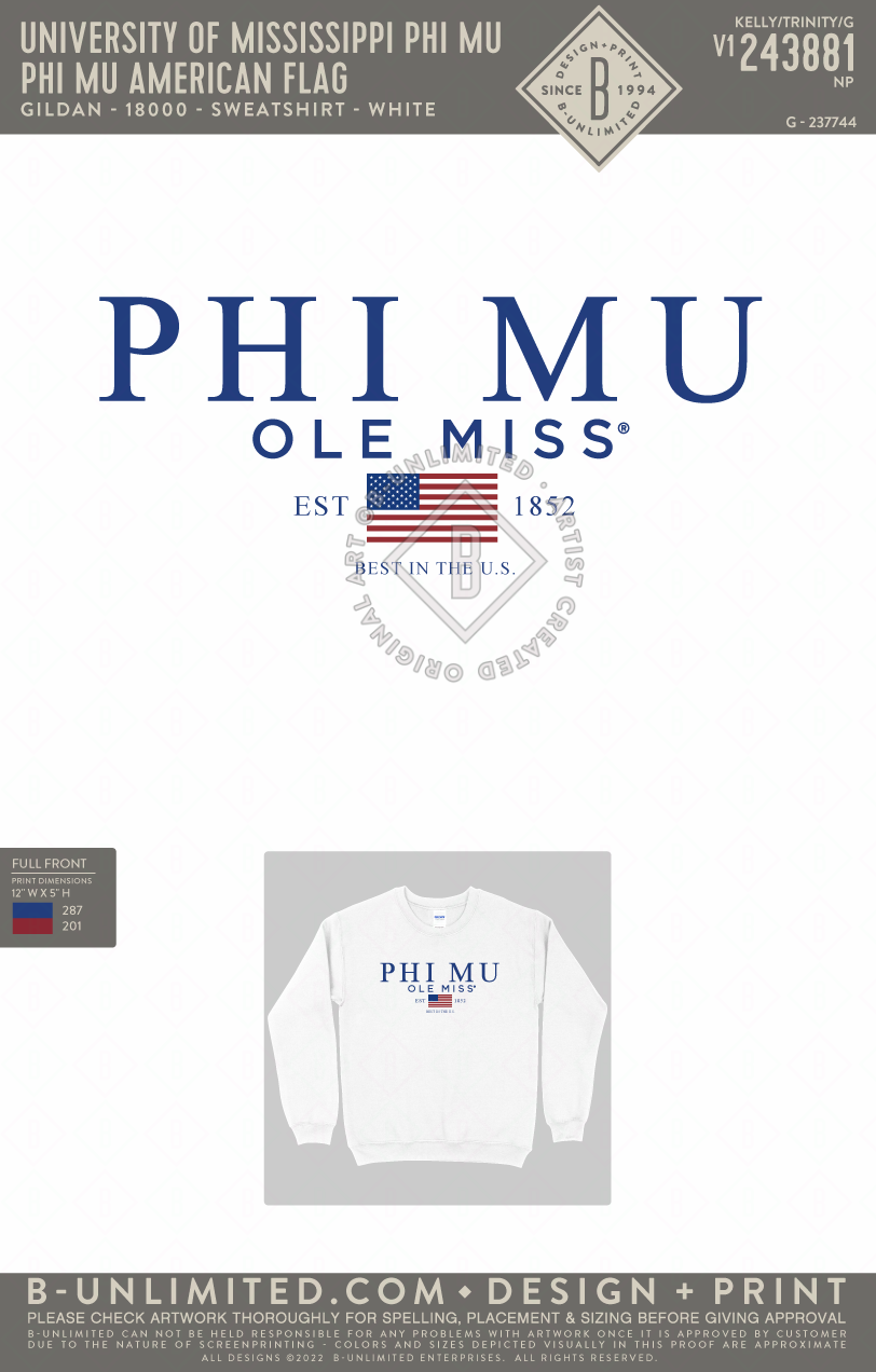 Phi mu corded sweatshirt store