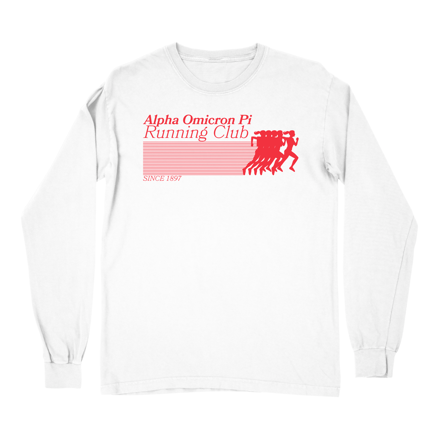 B-Greek - Running Club Long Sleeve - Alpha Omicron Pi
