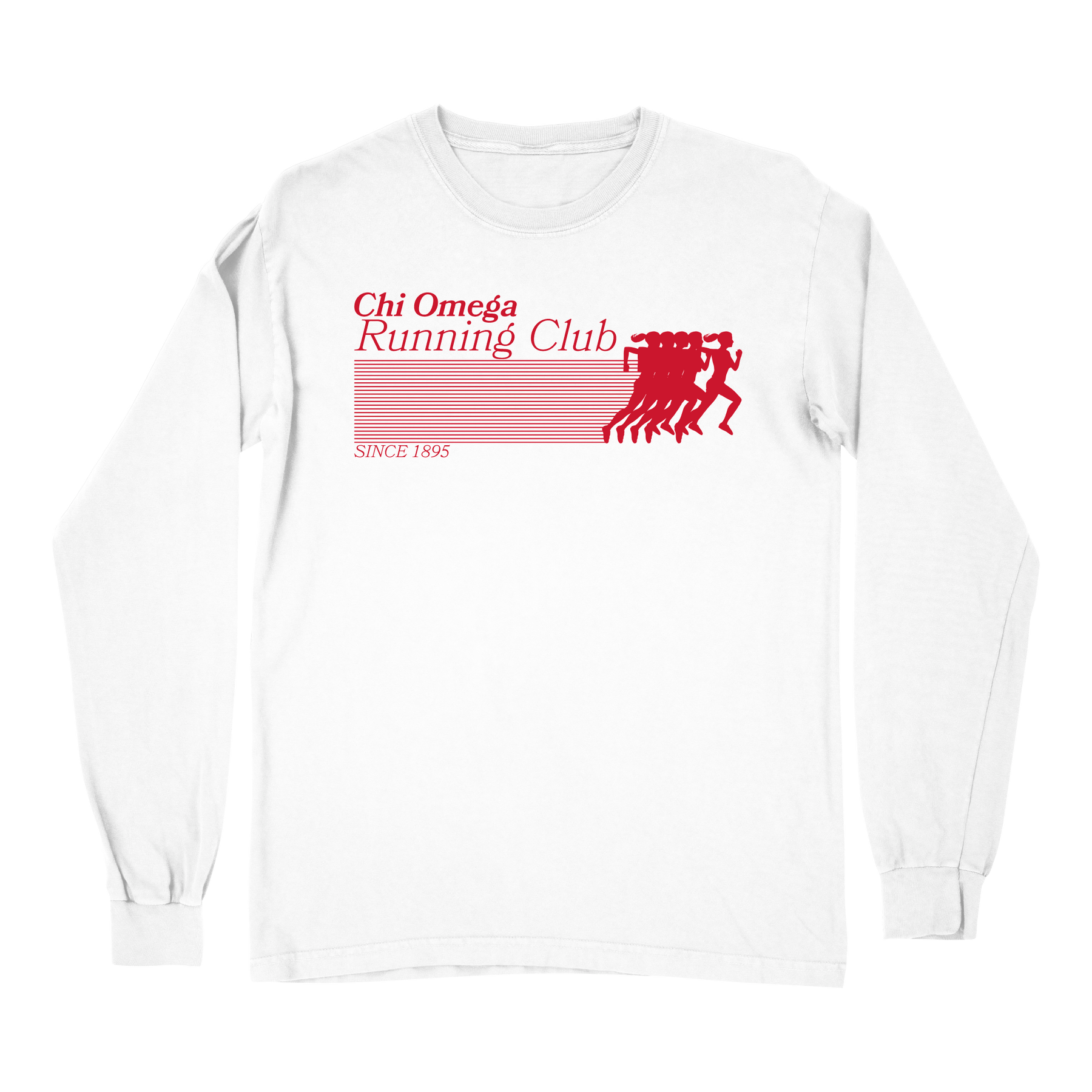 B-Greek - Running Club Long Sleeve - Chi Omega