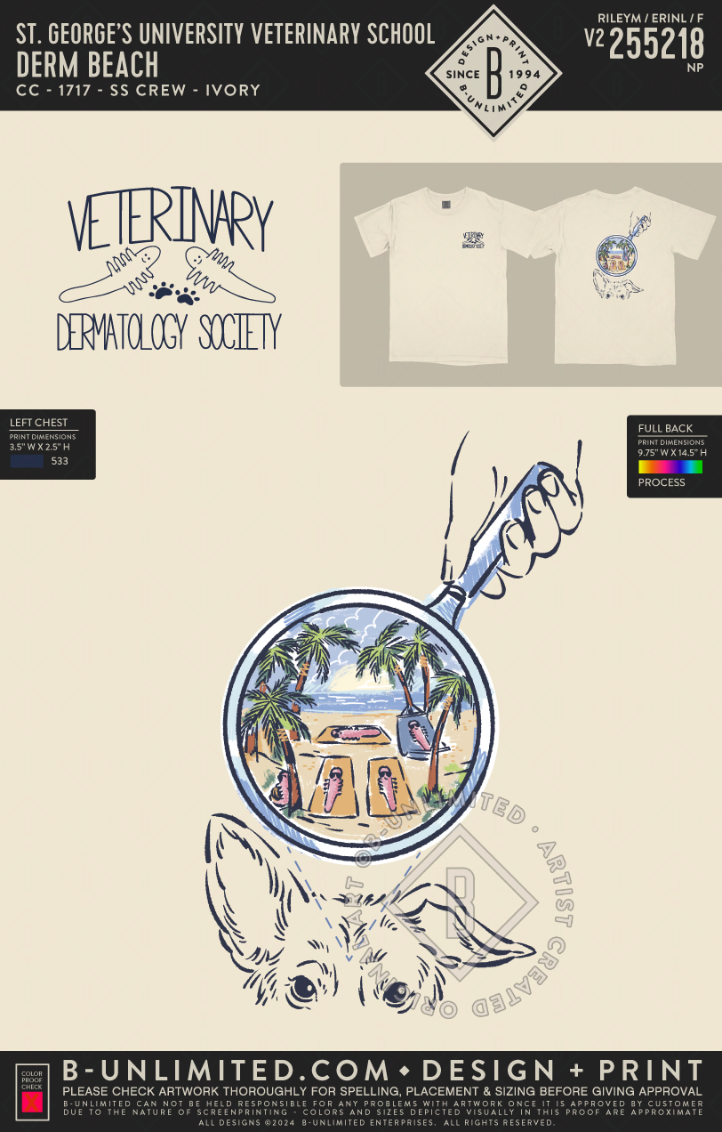 St. George's University Veterinary School - Derm Beach - CC - 1717 - SS Crew - Ivory