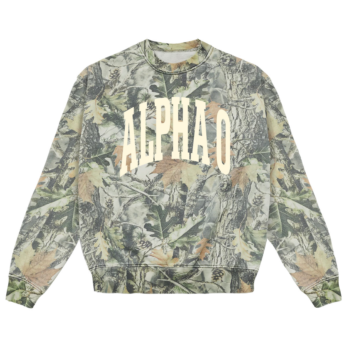 B-Greek - Camo Arch Crewneck - Alpha Omicron Pi