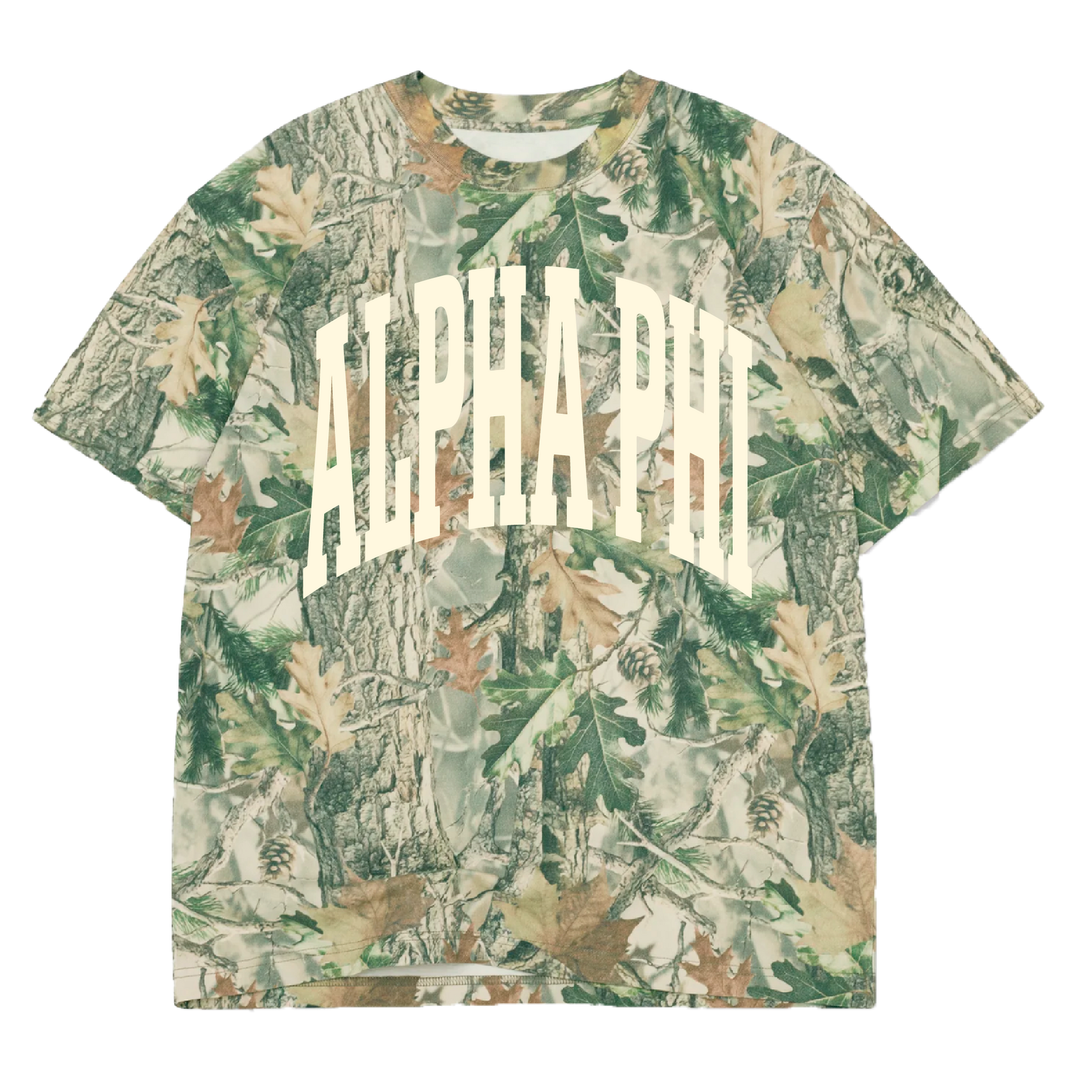 B-Greek - Camo Arch T-Shirt - Alpha Phi