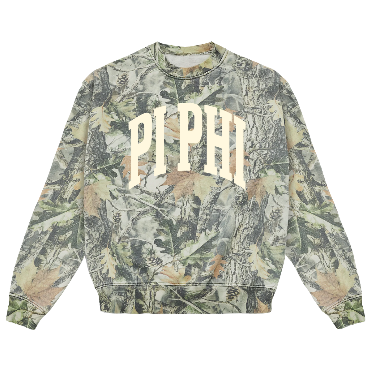 B-Greek - Camo Arch Crewneck - Pi Beta Phi