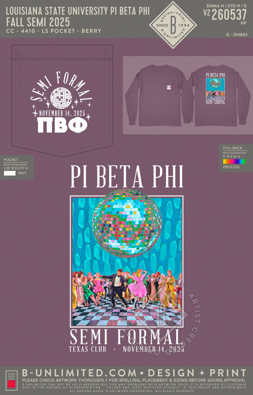 Louisiana State University Pi Beta Phi - Fall Semi 2025 - CC - 4410 - LS Pocket - Berry