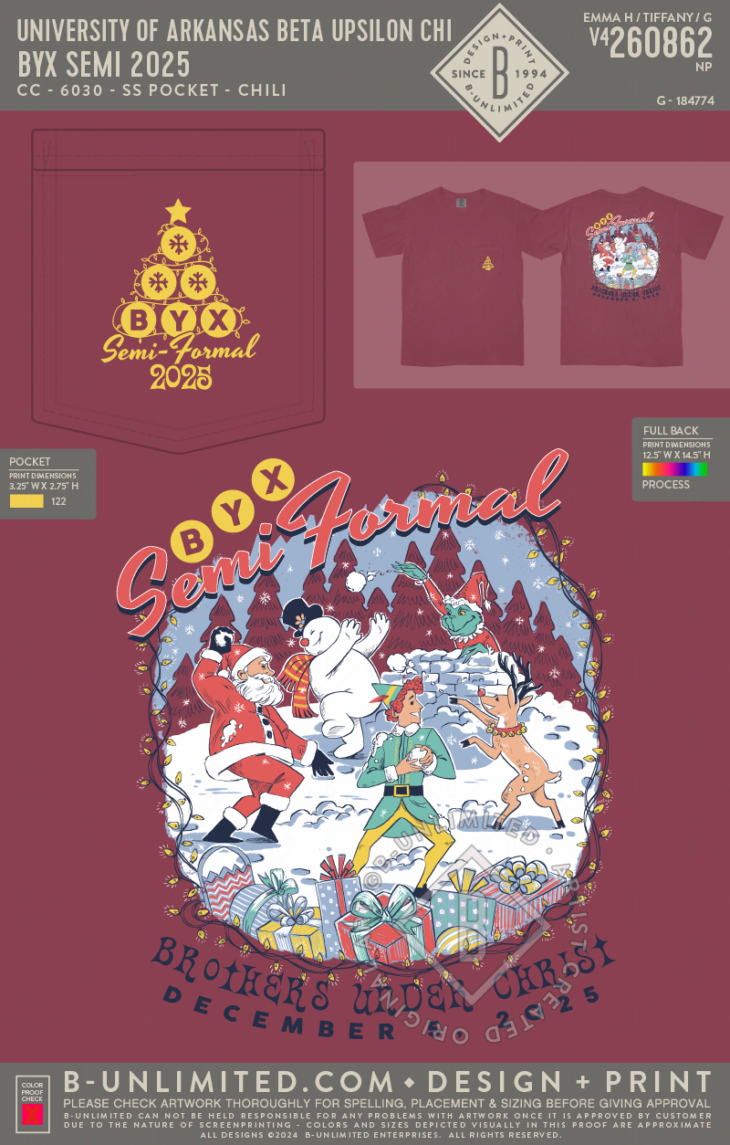 University of Arkansas Beta Upsilon Chi - BYX Semi 2025 - CC - 6030 - SS Pocket - Chili