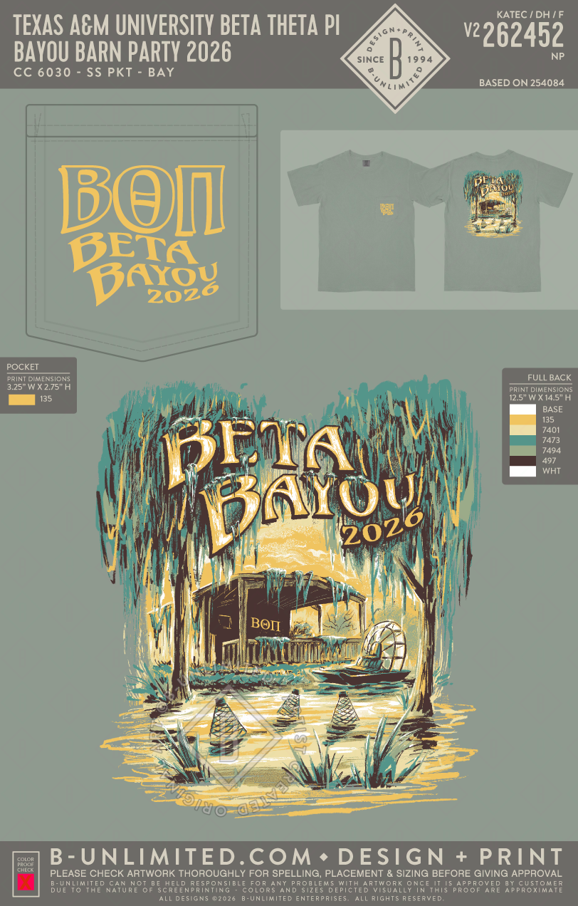Texas A&M University Beta Theta Pi - Bayou Barn Party 2026 (EOS26) - CC - 6030 - SS Pocket - Bay