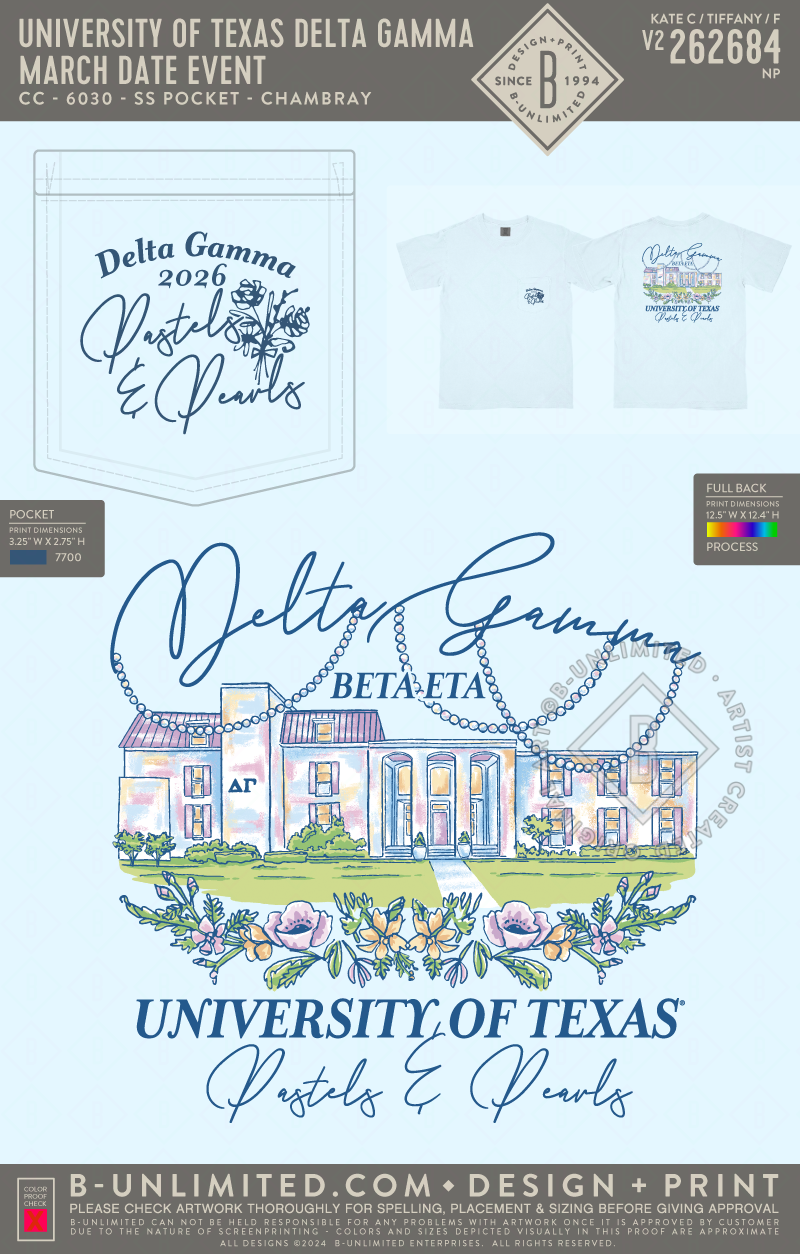 University of Texas Delta Gamma - March Date Event (EOS26) - CC - 6030 - SS Pocket - Chambray