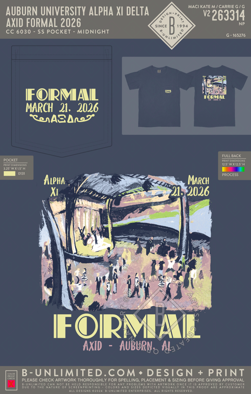 Auburn University Alpha Xi Delta - AXID Formal 2026 (EOS26) - CC - 6030 - SS Pocket - Midnight