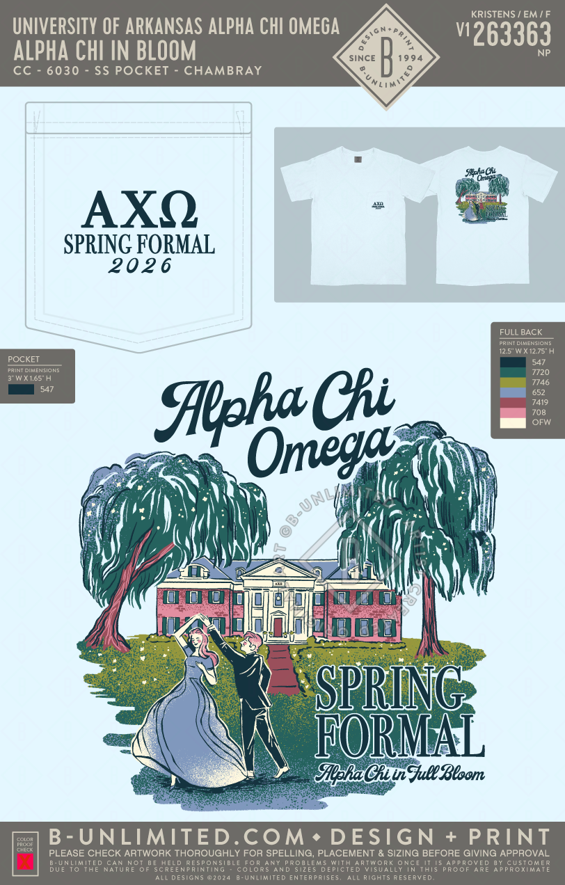 UofA AXO - Alpha Chi in Bloom (EOS26) - CC - 6030 - SS Pocket - Hydrangea