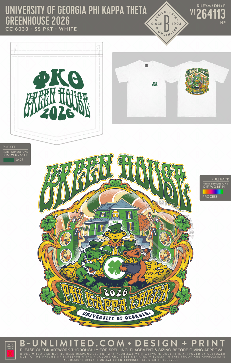 UGA Phi Kappa Theta - Greenhouse 2026(EOS26) - CC - 6030 - SS Pocket - White