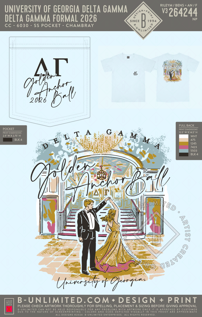 UGA DG - Delta Gamma Formal 2026(EOS26) - CC - 6030 - SS Pocket - Chambray