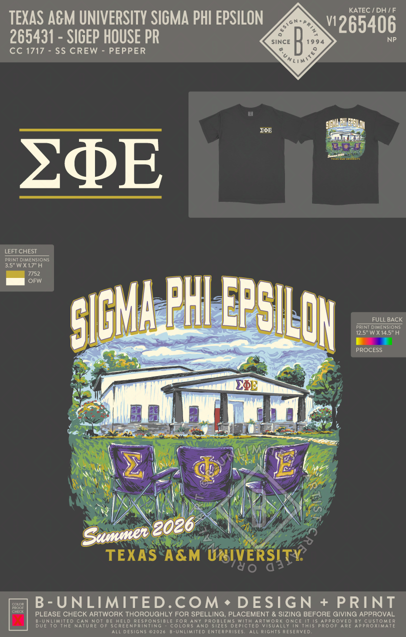 Texas A&M University Sigma Phi Epsilon - SigEp House PR - CC - 1717 - SS Crew - Pepper