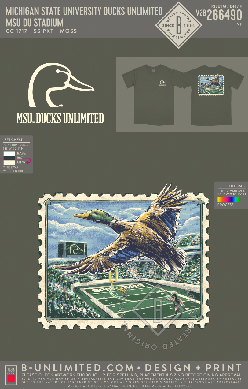 Michigan State University Ducks Unlimited - MSU DU Stadium - CC - 1717 - SS Crew - Moss