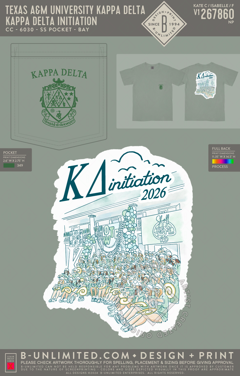 Texas A&M University Kappa Delta - Kappa Delta Initiation - CC - 6030 - SS Pocket - Bay