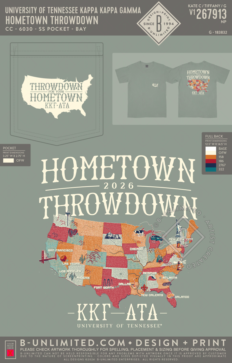 University of Tennessee Kappa Kappa Gamma - Hometown Throwdown - CC - 6030 - SS Pocket - Bay