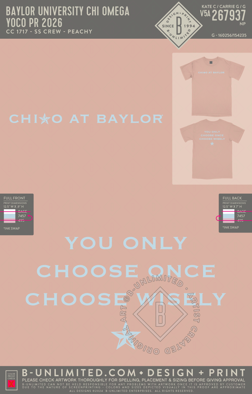 Baylor University Chi Omega - YOCO PR 2026 - CC - 1717 - SS Crew - Peachy