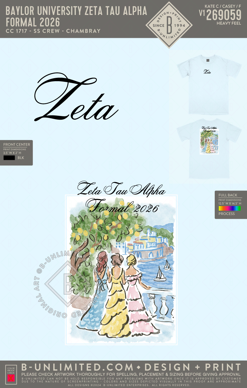 Baylor University Zeta Tau Alpha - Formal 2026 - CC - 1717 - SS Crew - Chambray