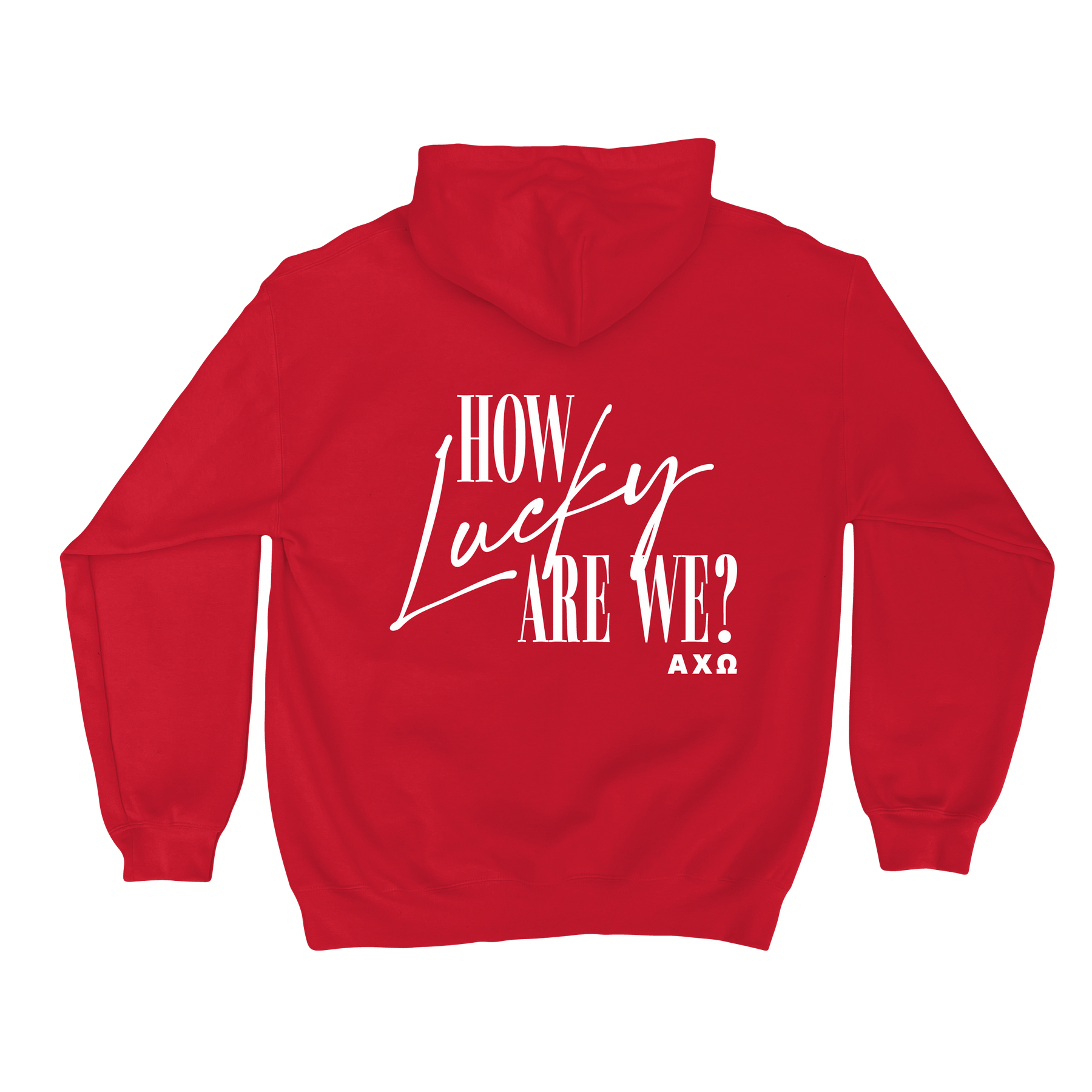 B-Greek - End of Semester Sale '25 - Back to School Hoodie - Alpha Chi Omega - Gildan - 18500 - Hoodie - Red