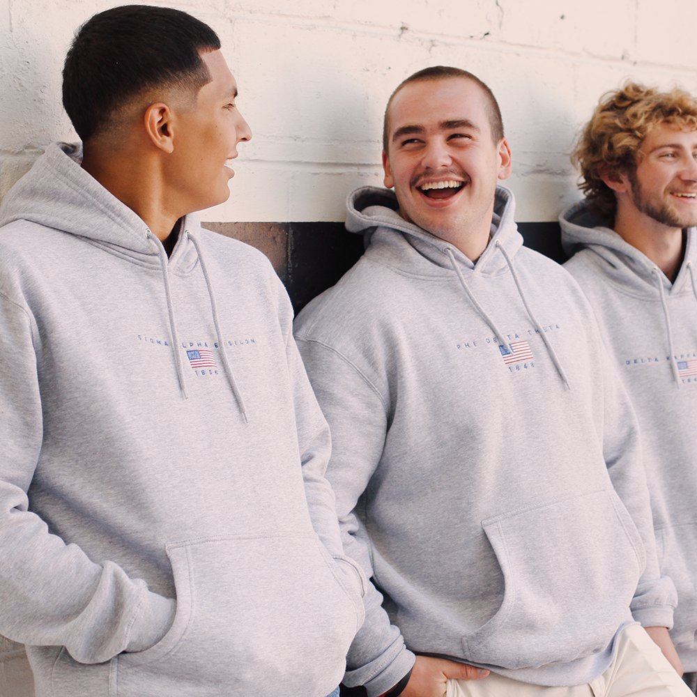 B-Unlimited Greek - Delta Chi Flag PR Hoodie