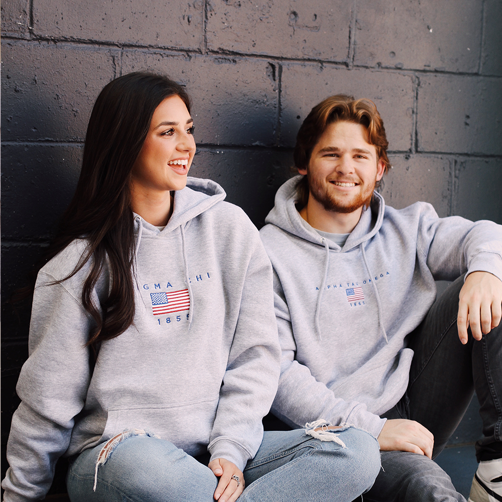 B-Unlimited Greek - Sigma Chi Flag PR Hoodie