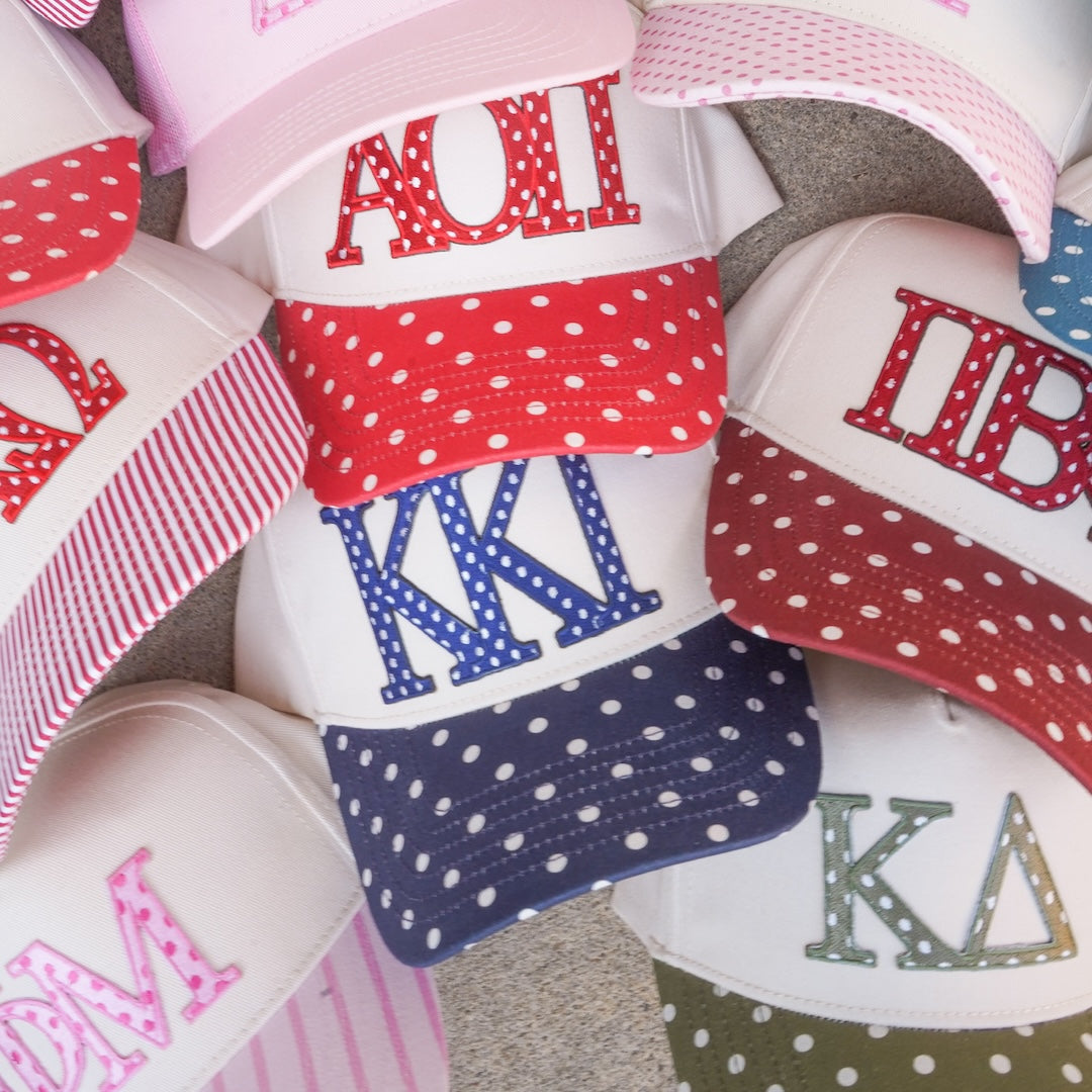 B-Unlimited Greek - Dots for Days Hat Alpha Chi