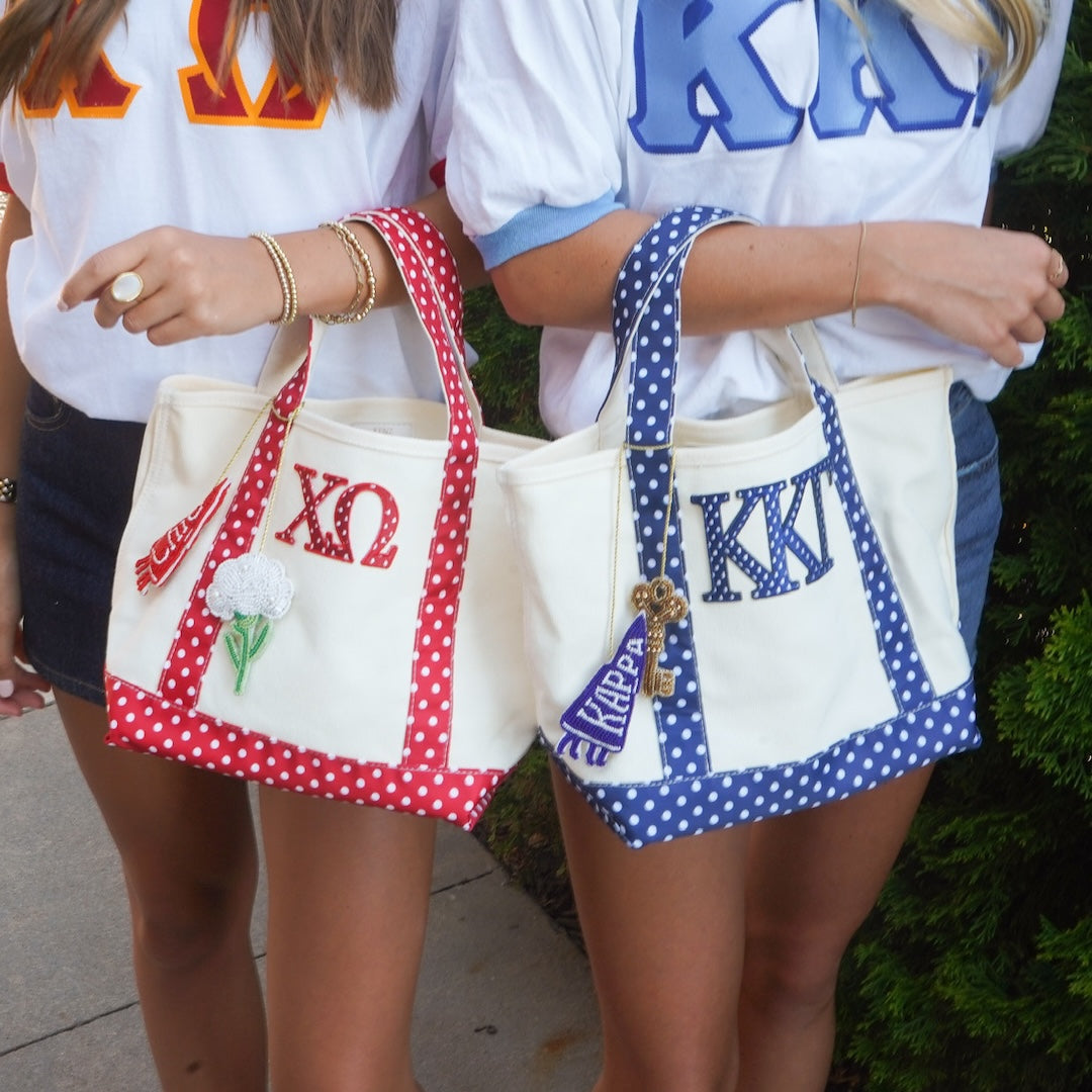 B-Unlimited Greek - Dots for Days Bag Charm Chi O
