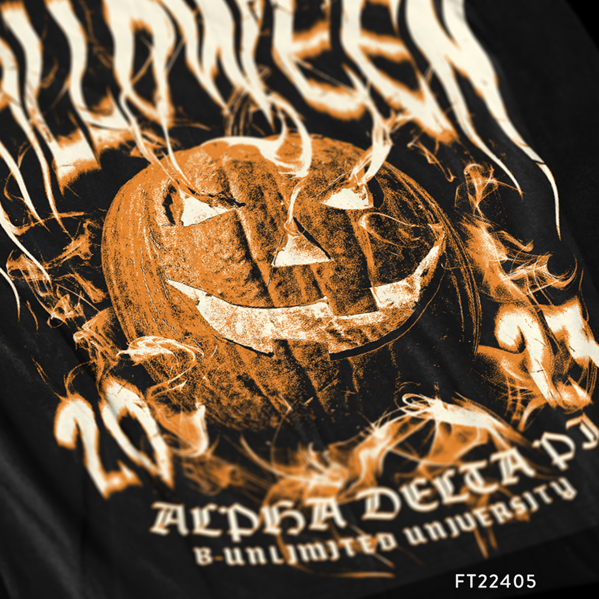 Alpha Delta Pi Spooky Halloween T-Shirt Design