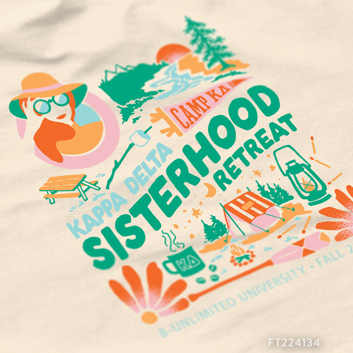 Kappa Delta Sisterhood Retreat T Shirt Design B Unlimited Custom Apparel Shop