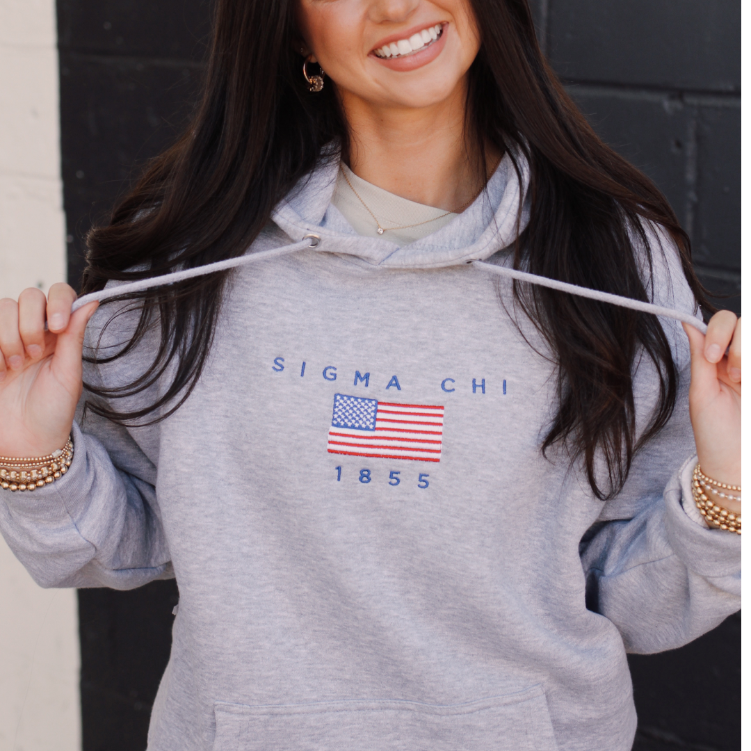 B-Unlimited Greek - Sigma Chi Flag PR Hoodie