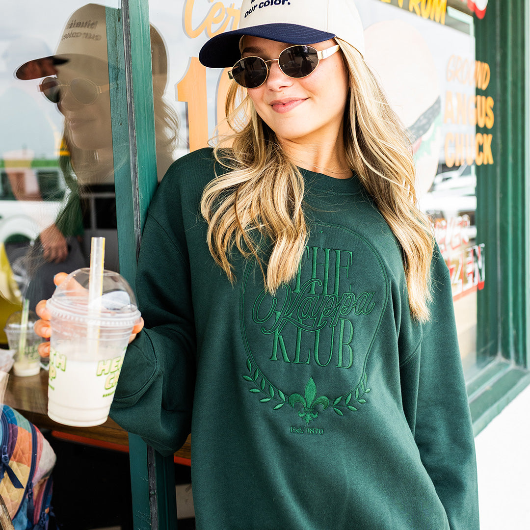 Kollege - The Kappa Club - Forest Embroidered Sweatshirt
