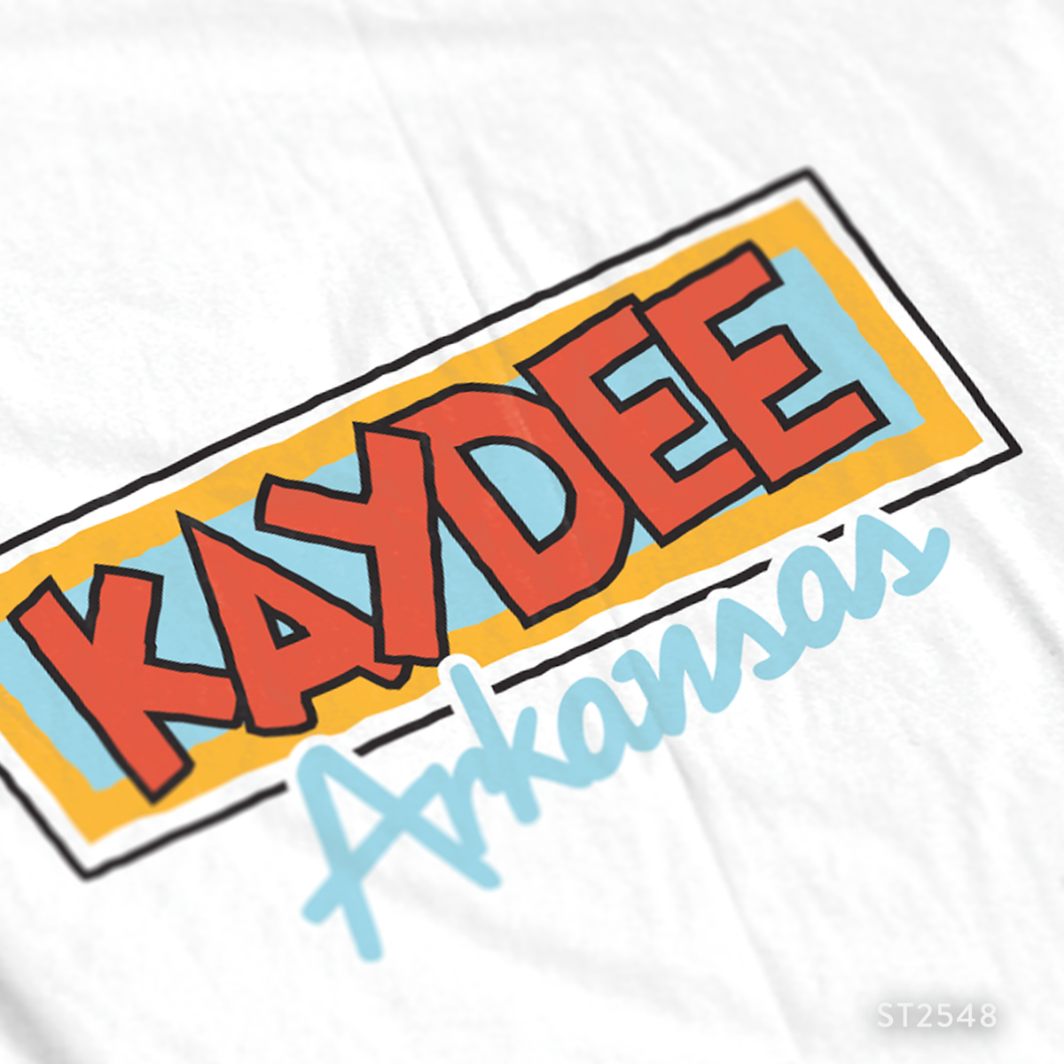 Arkansas Kappa Delta Funky PR T-Shirt Design