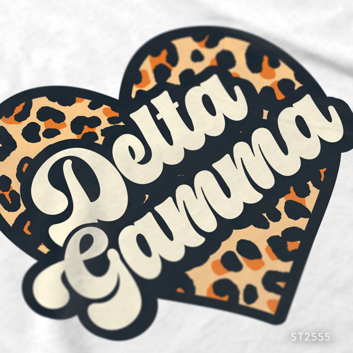 Delta Gamma Cheetah Print PR T-Shirt Design