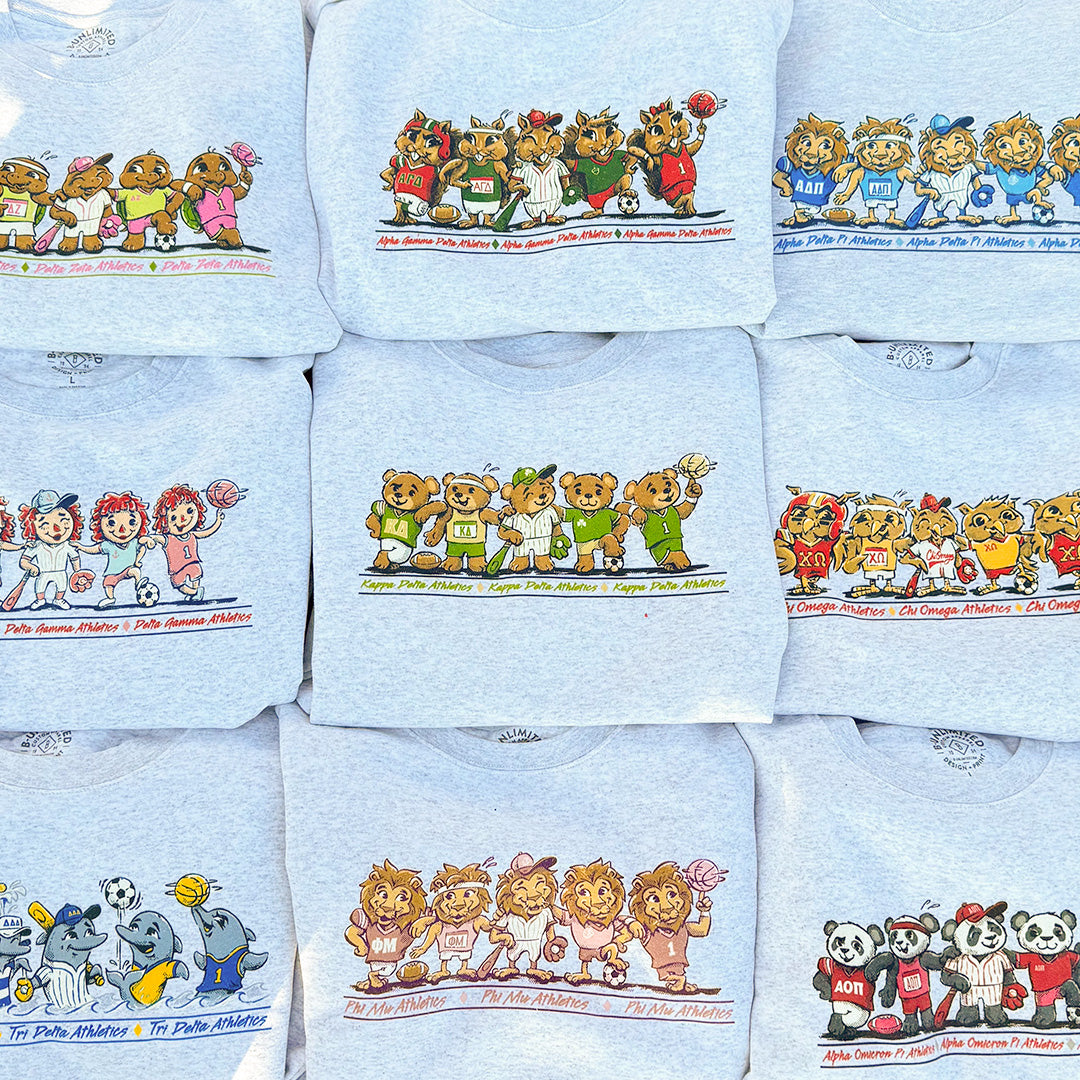 B-Greek - Kappa Kappa Gamma - Athletics PR Crewneck Sweatshirt