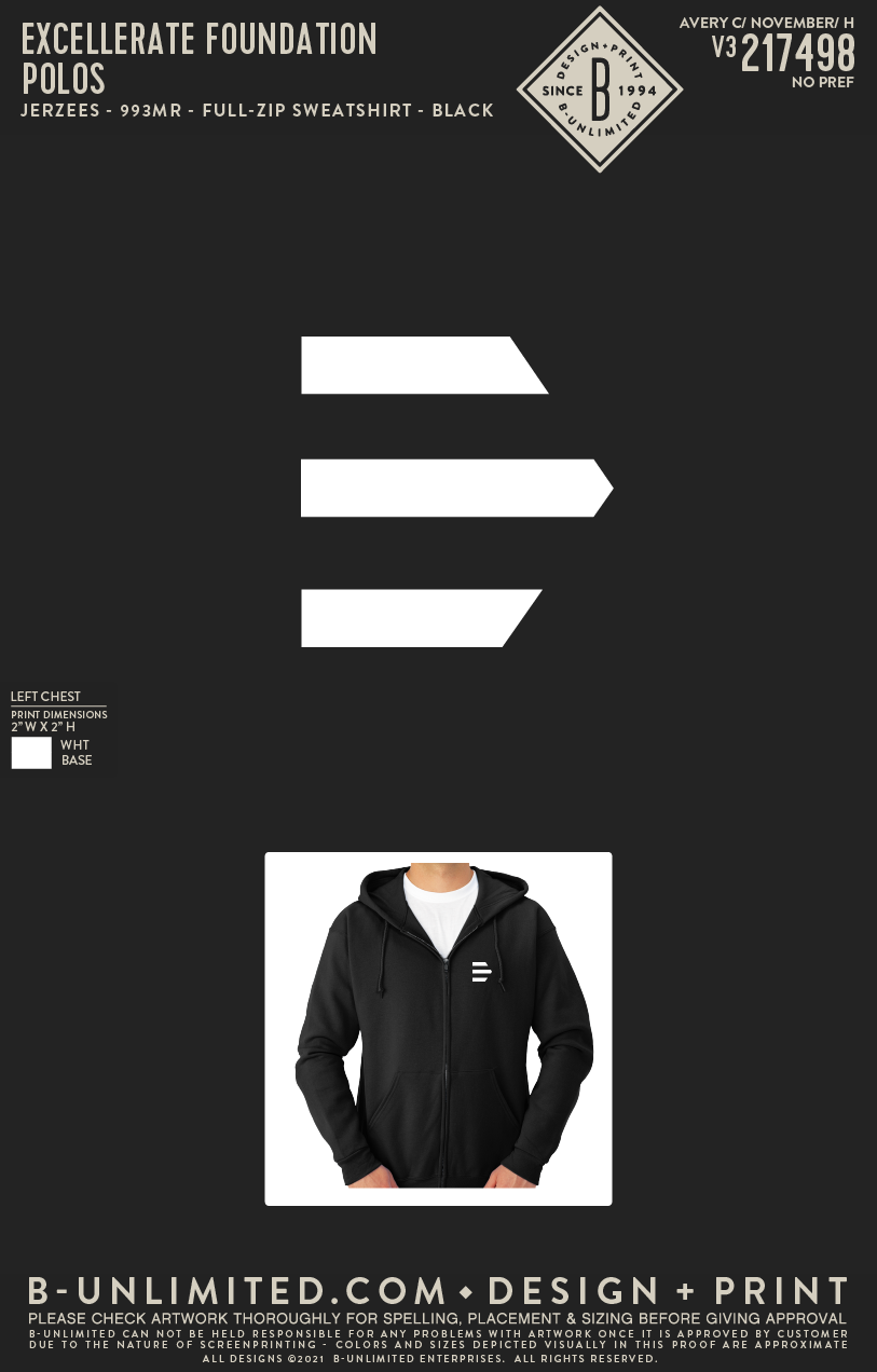 Excellerate Foundation - Polos - Black (White Logo)