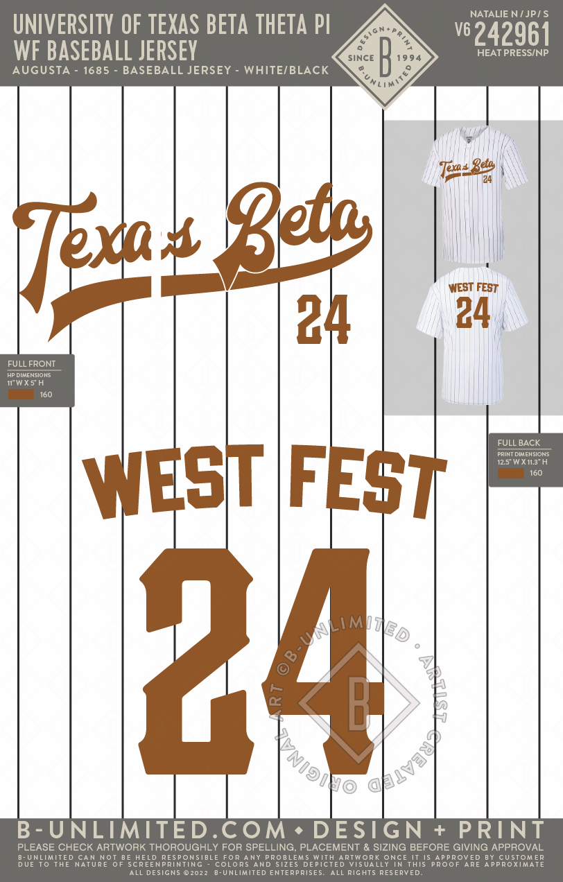 University of sale texas baseball jersey