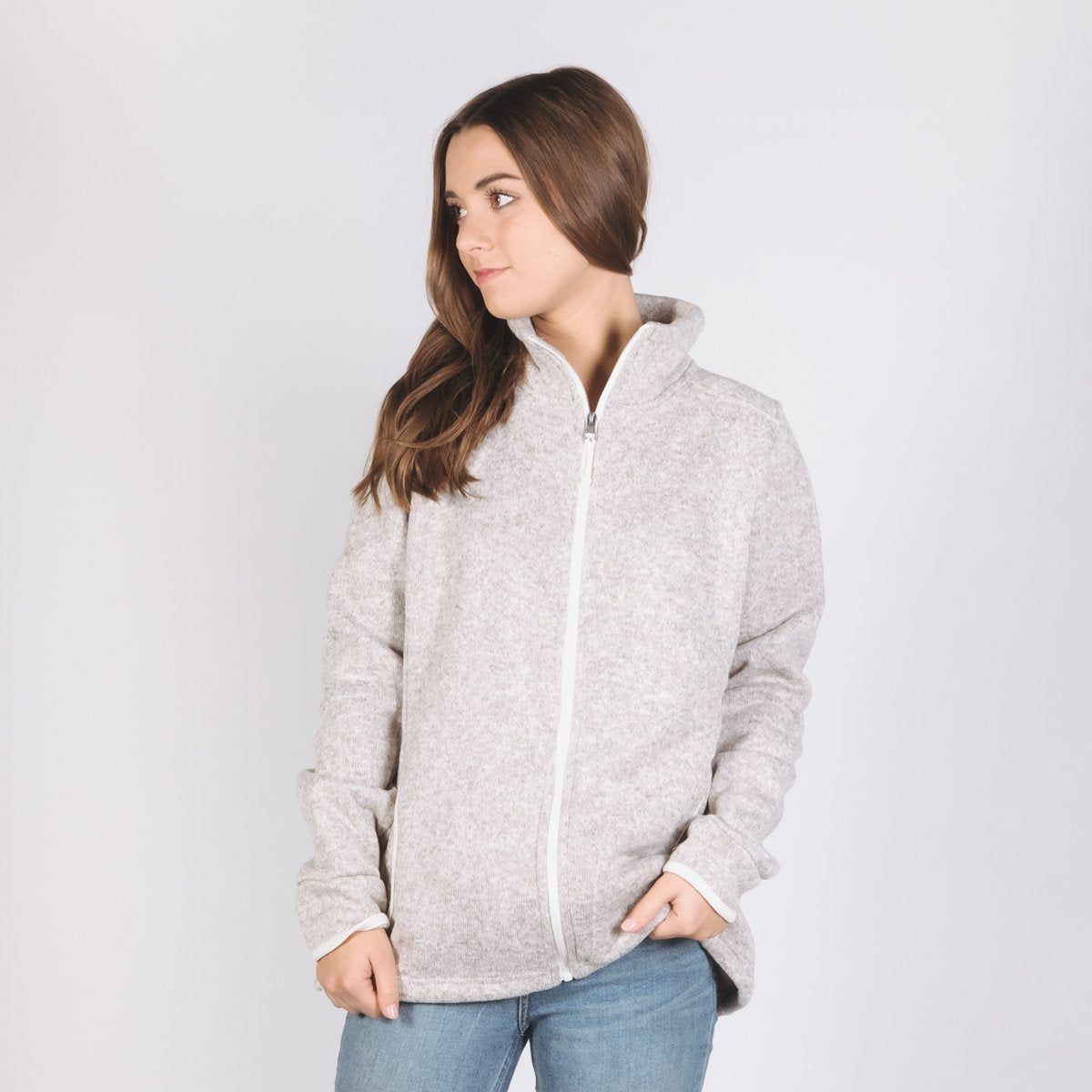 Charles river sales heathered fleece jacket