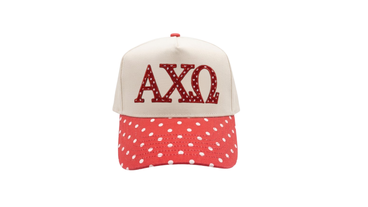 B-Unlimited Greek - Dots for Days Hat Alpha Chi