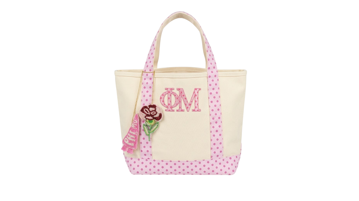 B-Unlimited Greek - Dots for Days Tote Phi Mu