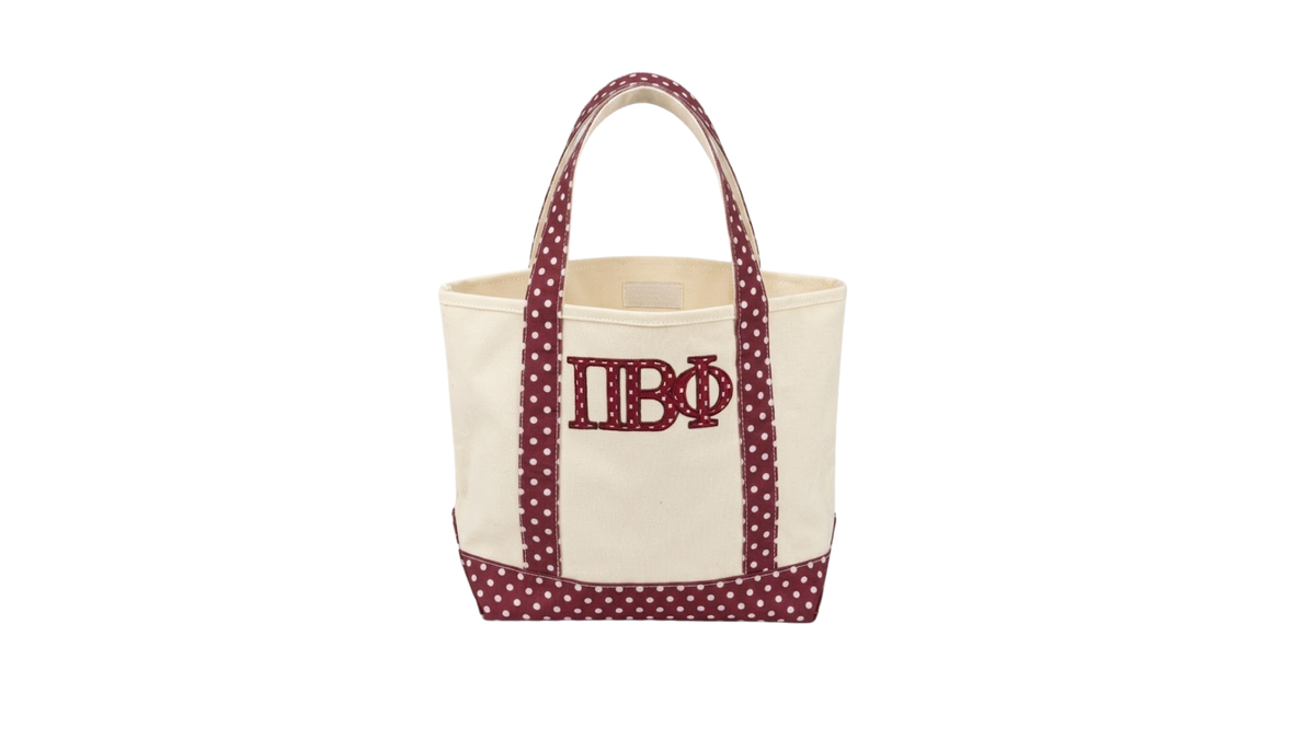 B-Unlimited Greek - Dots for Days Tote Pi Phi