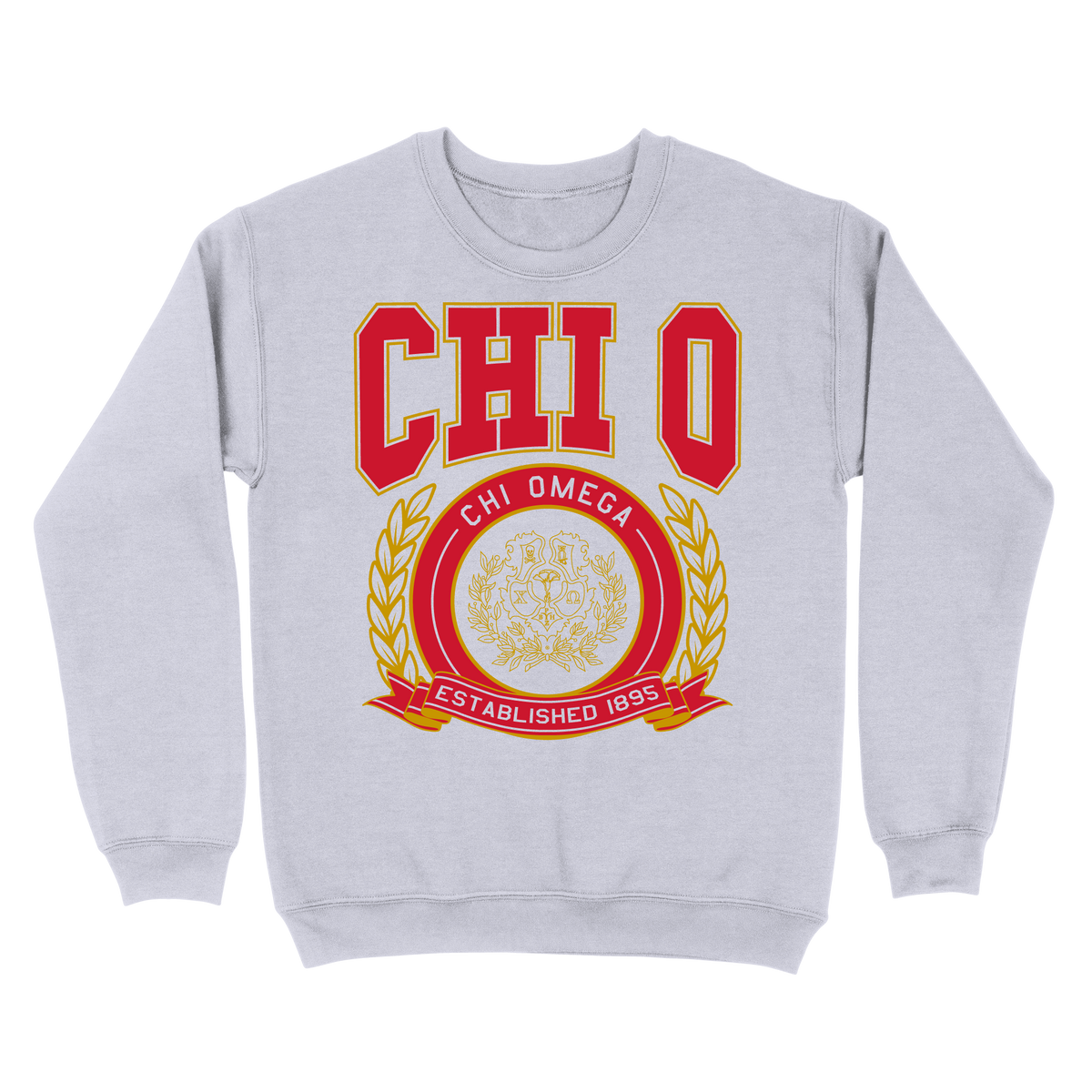 B-Unlimited Sales - Spring 2023 Crest Sweatshirt (Chi O) (EOS26) - B-Unlimited BUN101 - Ash