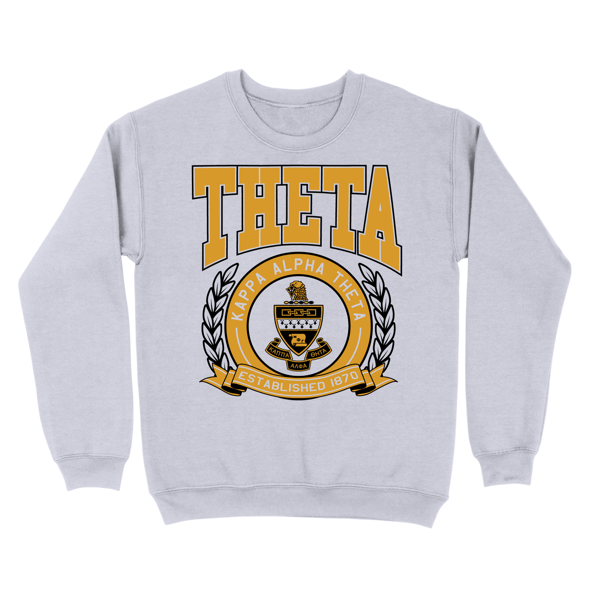 B-Greek - Crest Crewneck [S26] - Kappa Alpha Theta
