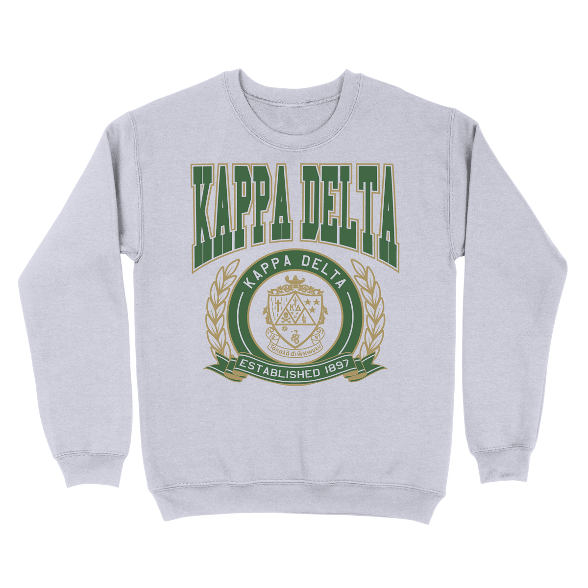 B-Greek -  Vintage Crest Crewneck - Kappa Delta