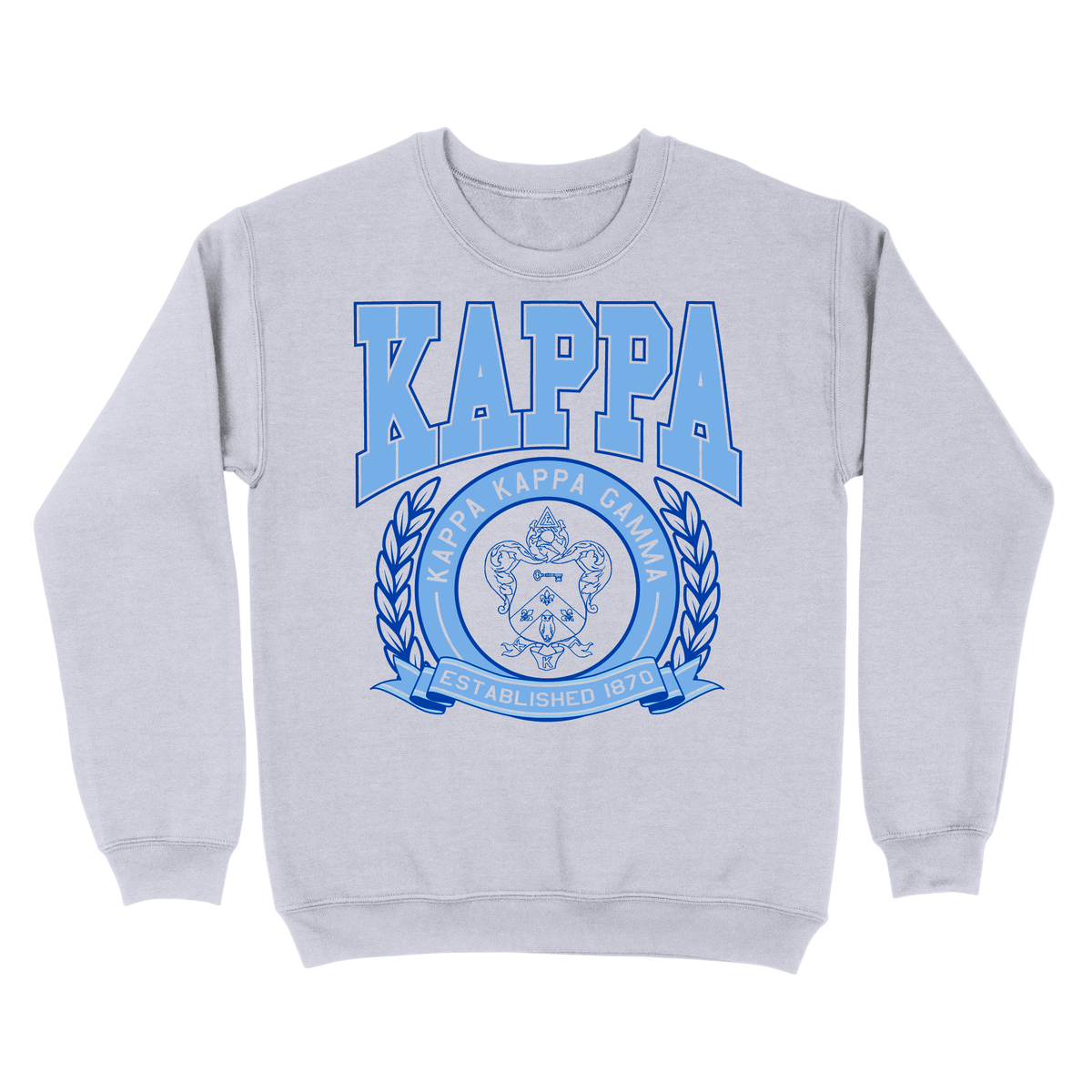 B-Unlimited Sales - Spring 2023 Crest Sweatshirt (KKG) (EOS26) - B-Unlimited BUN101 - Ash