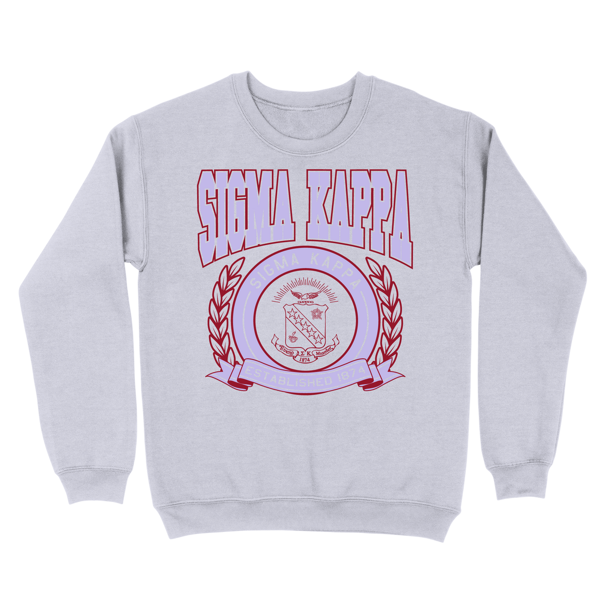B-Greek -  Vintage Crest Crewneck - Sigma Kappa