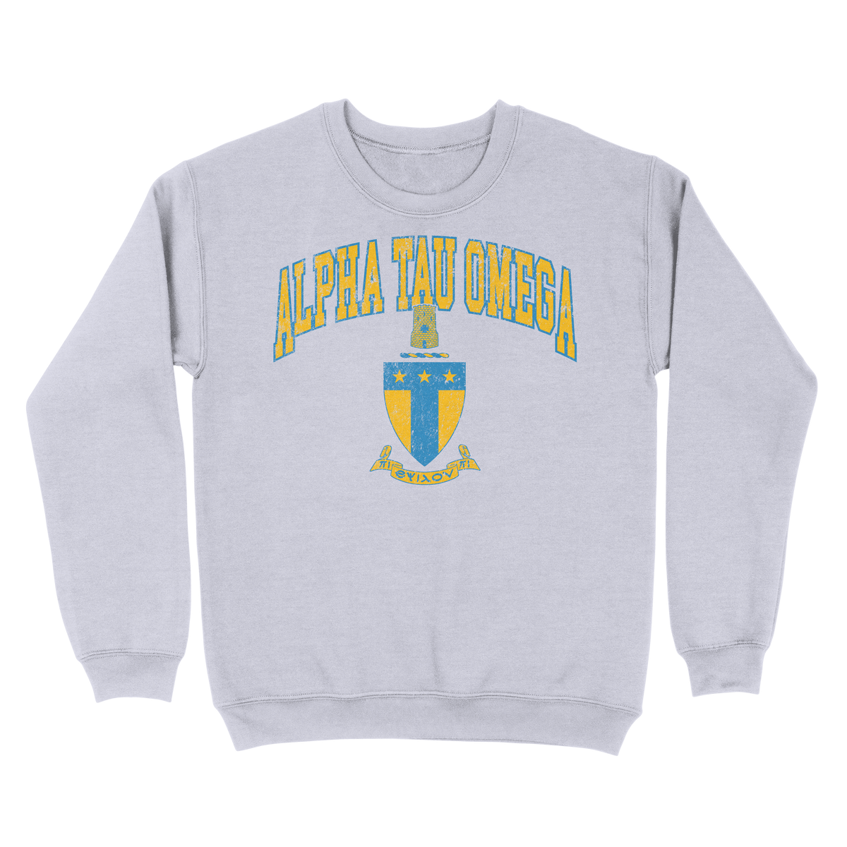 B-Greek - Vintage Crest Crewneck - Alpha Tau Omega
