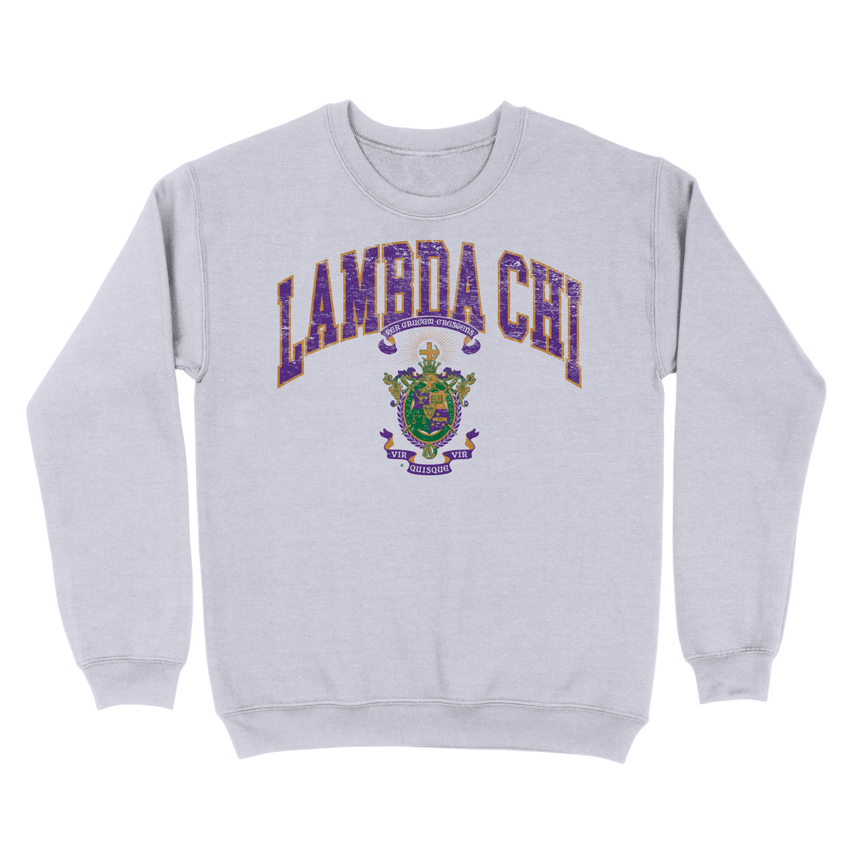 B-Greek - Crest Crewneck [S26] - Lambda Chi Alpha