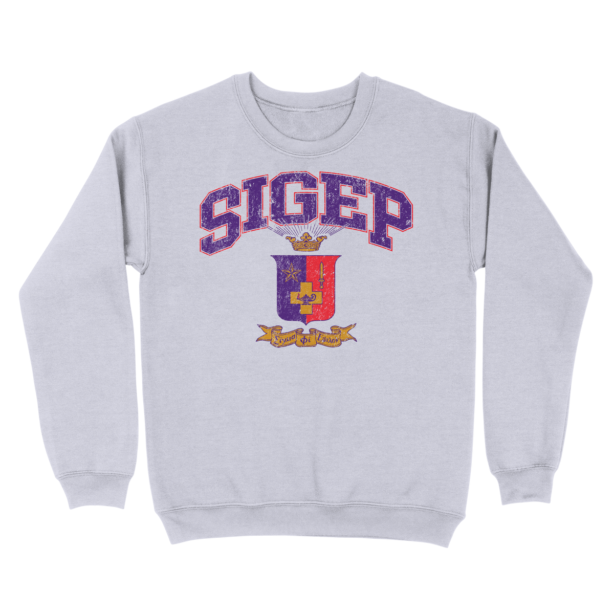 B-Greek -  Vintage Crest Crewneck - Sigma Phi Epsilon