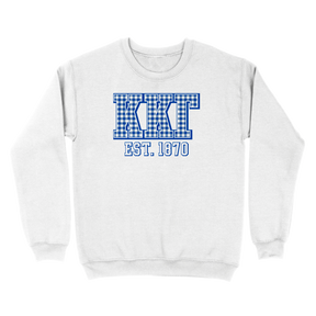 B-Greek - Kappa Kappa Gamma - Gingham PR Crewneck Sweatshirt