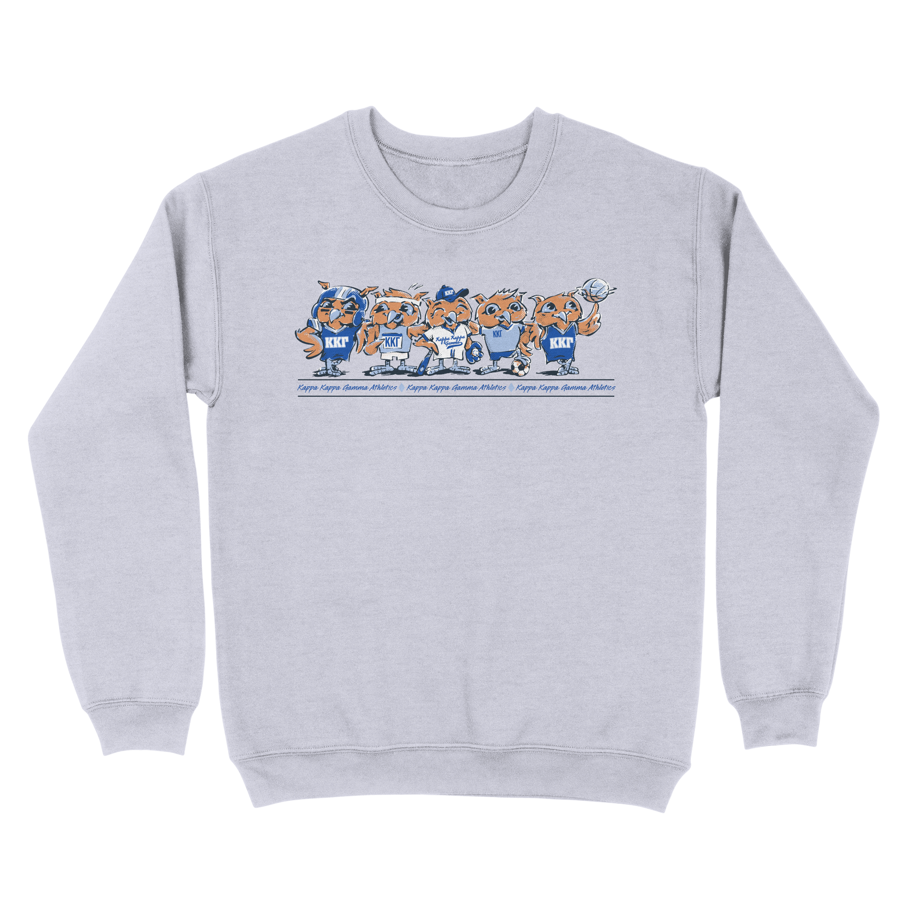 B-Greek - Kappa Kappa Gamma - Athletics PR Crewneck Sweatshirt